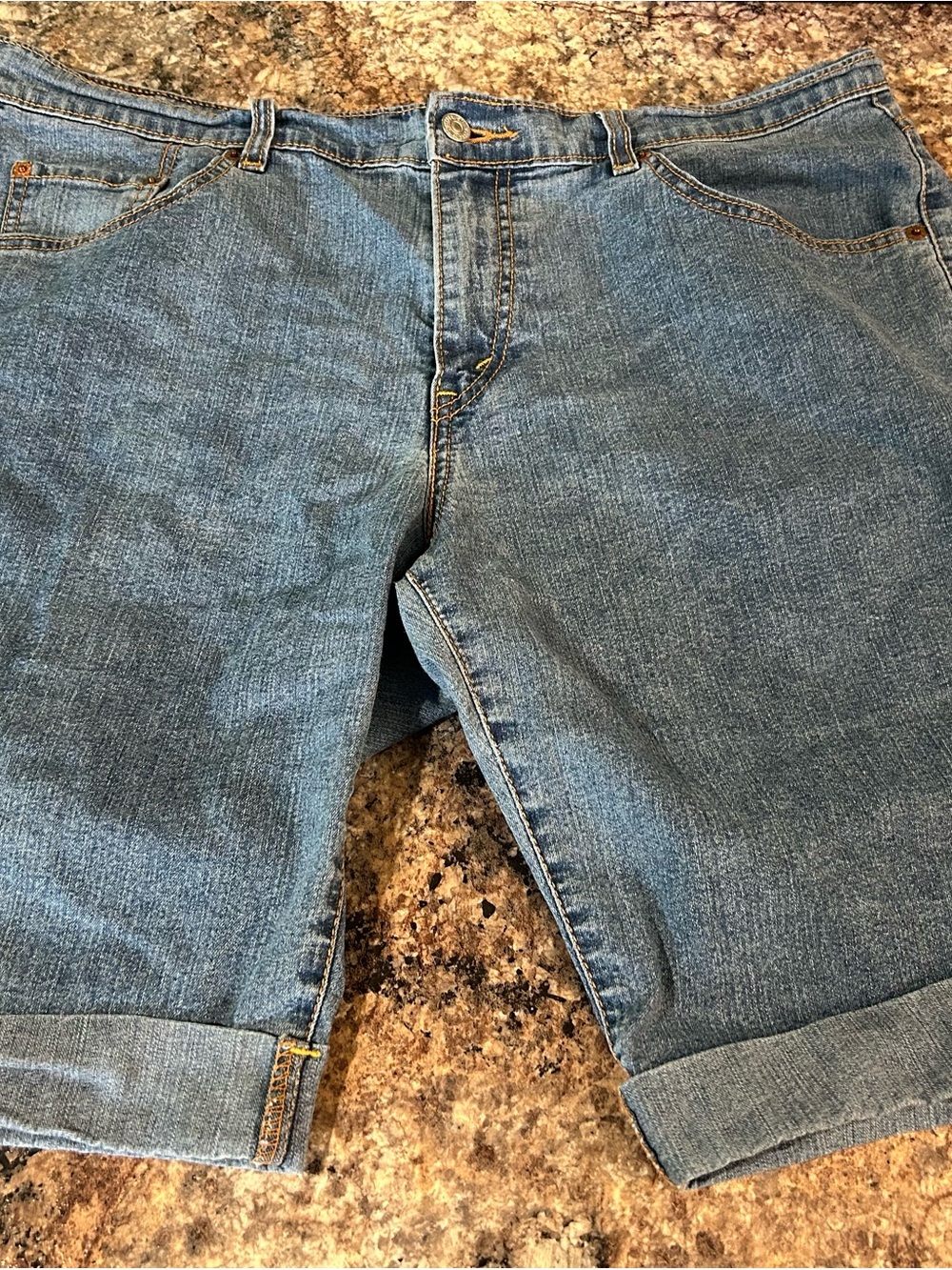 Women’s Blue Denim Jeans Shorts - Classic Casual Style
